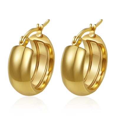 Vintage Gold and Silver Hoop Earrings