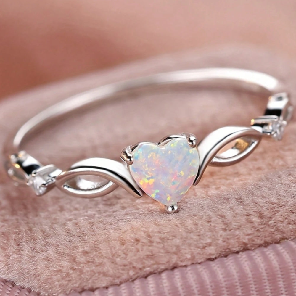 Rose Quartz Leaf Ring