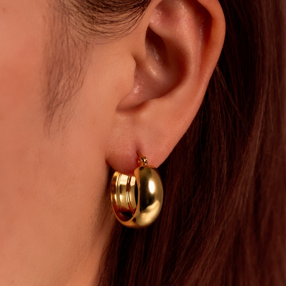 Vintage Gold and Silver Hoop Earrings