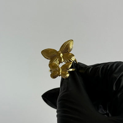 Twin Butterfly Ring