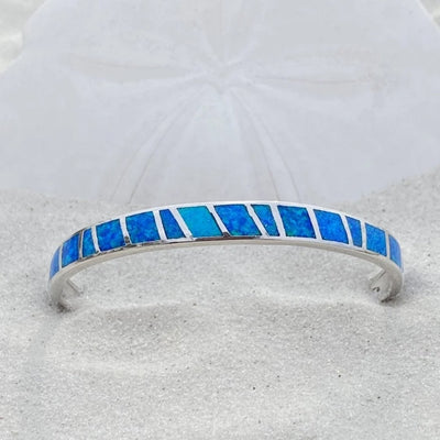 Exclusive Blue Opal and Silver Bracelet