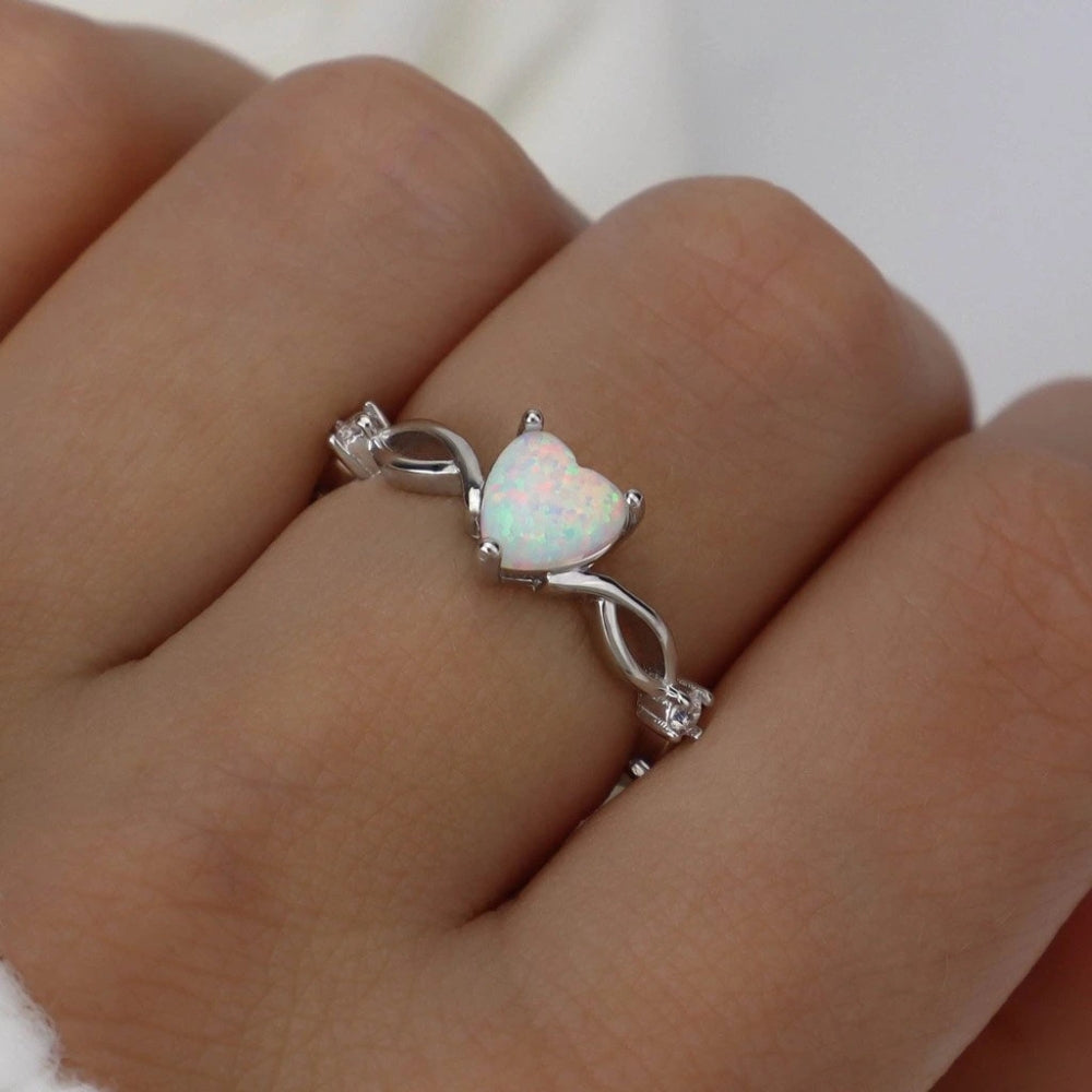 Rose Quartz Leaf Ring