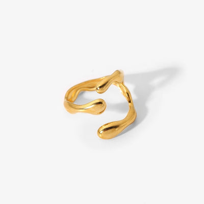Gold Geometric Ring