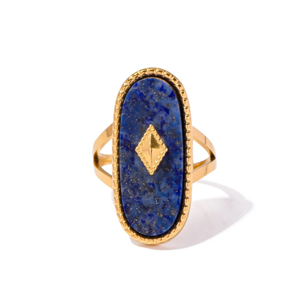 Lapis Aura Gold Ring