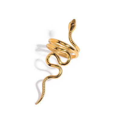 Adjustable Gold Serpent Ring