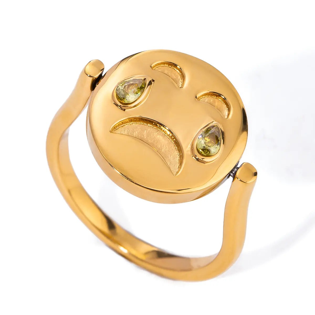 Frown Face Ring