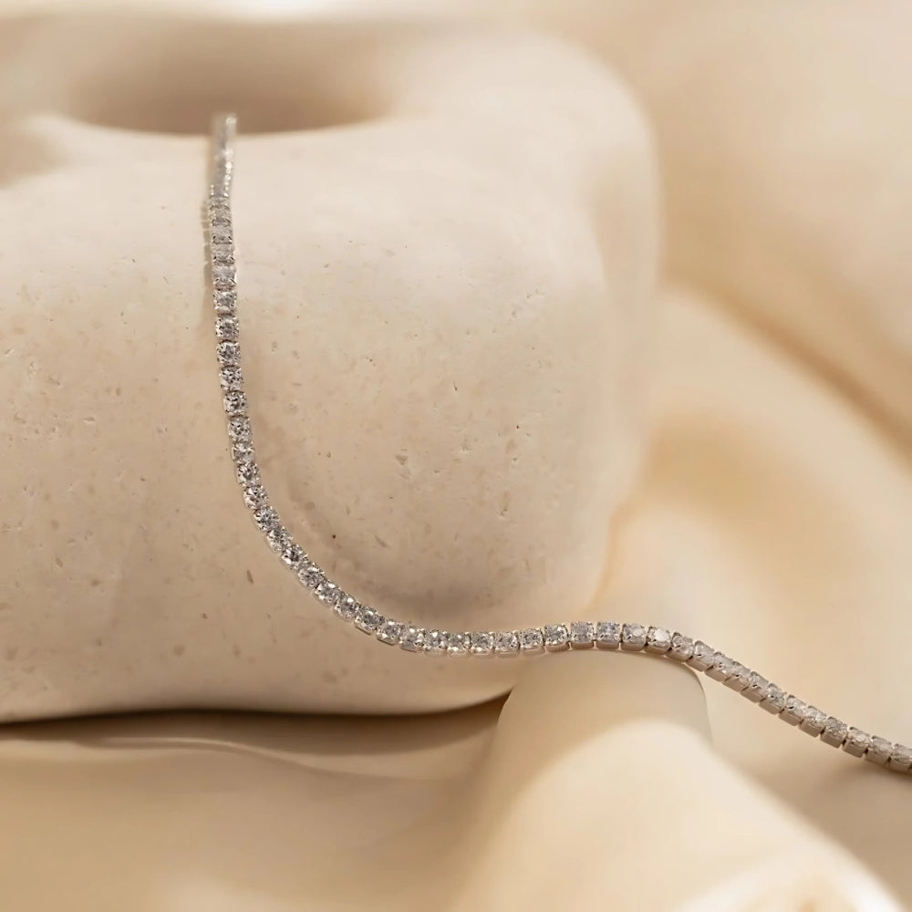 Cordelia Silver Tennis Bracelet