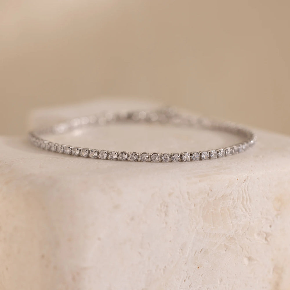 Cordelia Silver Tennis Bracelet