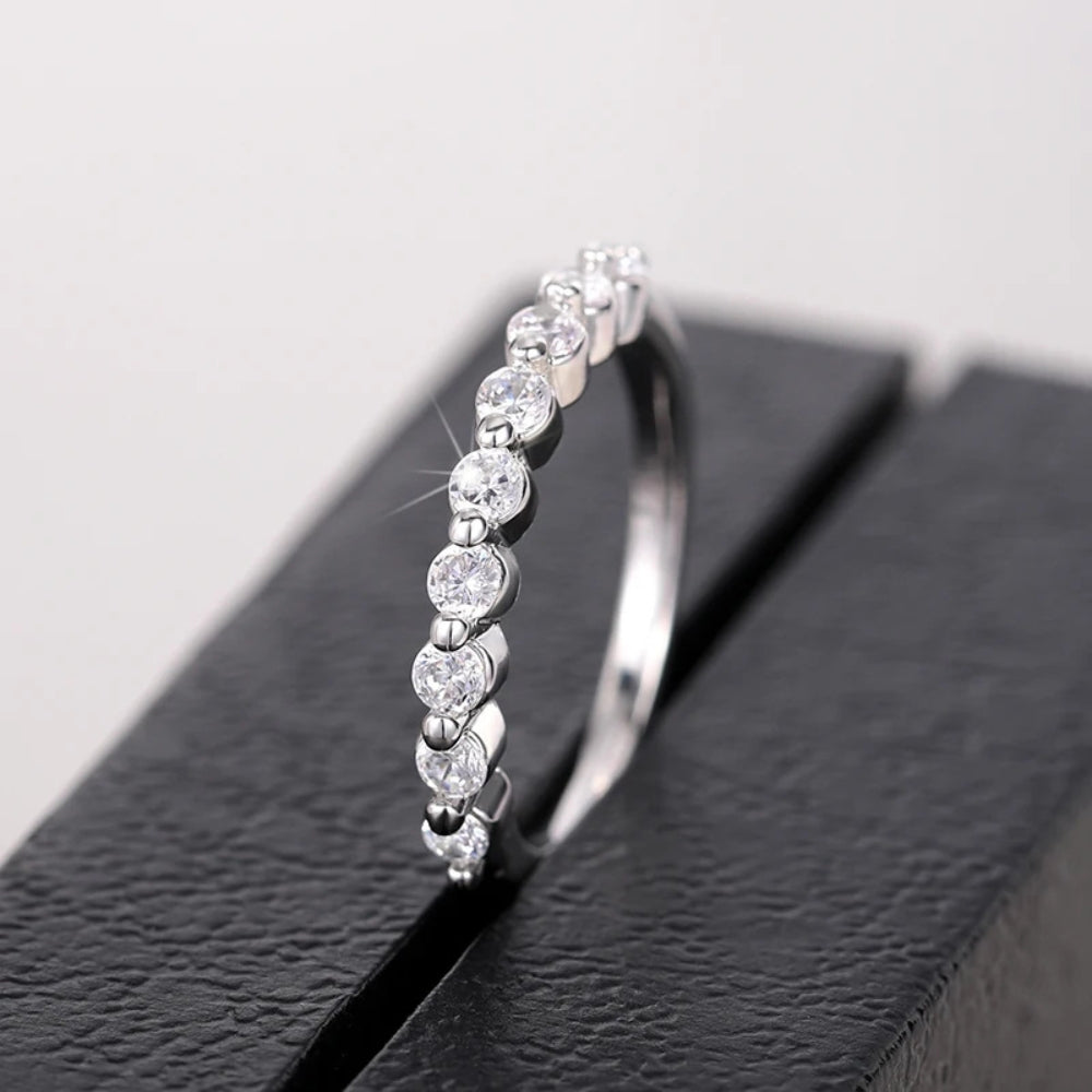 Diamond Bubble Ring | White Gold