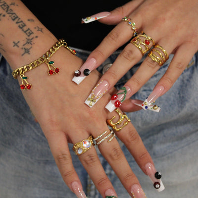 Geometric Dripping Ring