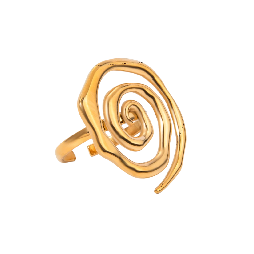 Gold Spiral Ring