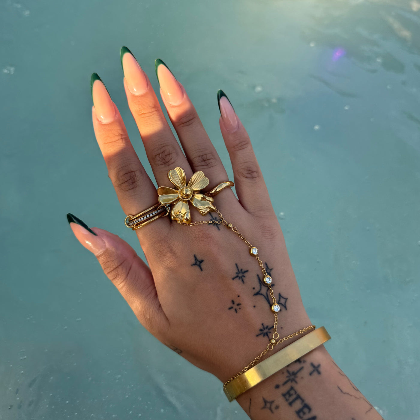 Gold Flower Ring