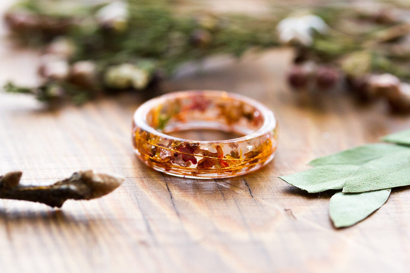 Autumn Resin Ring