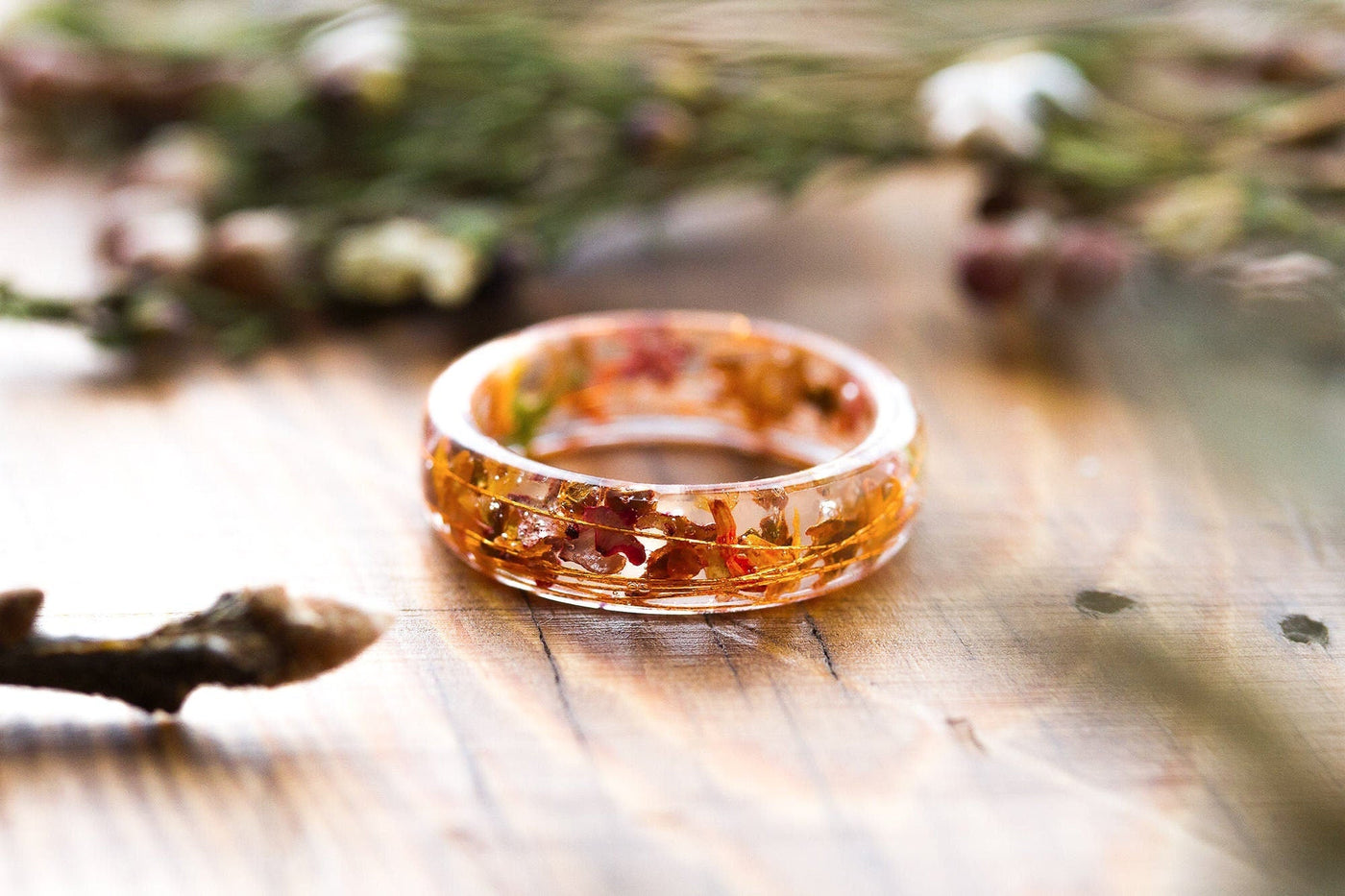 Autumn Resin Ring