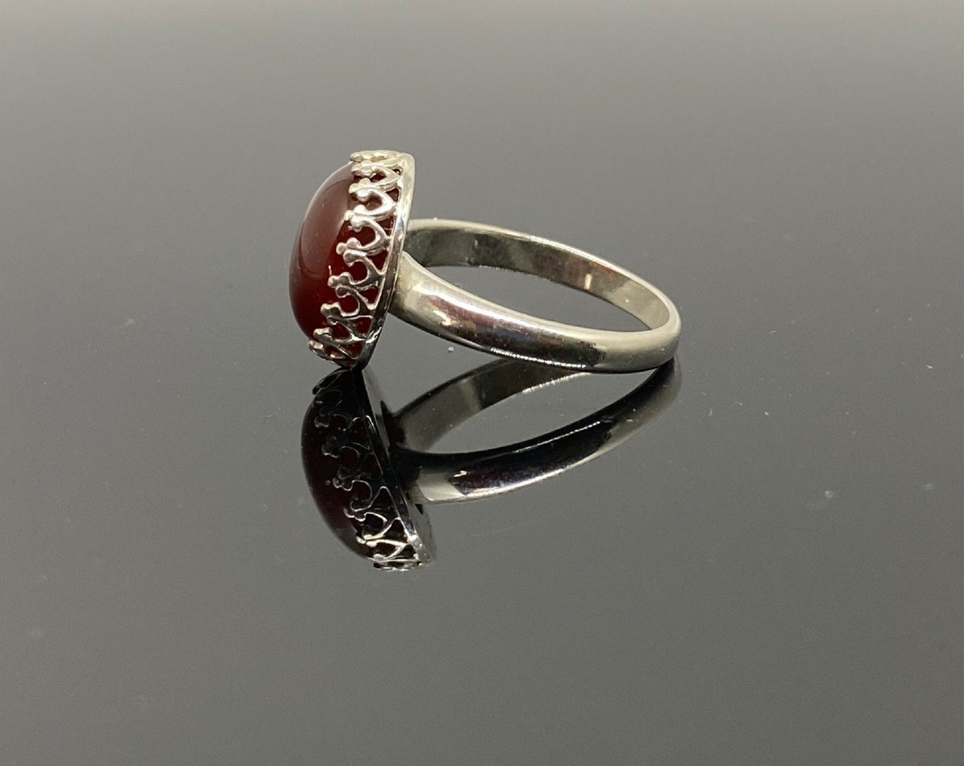 Carnelian Gemstone Ring Autumn Jewelry