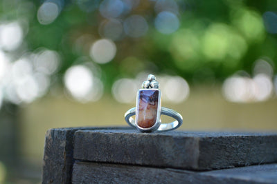 Wave Dolomite Sterling Silver Ring