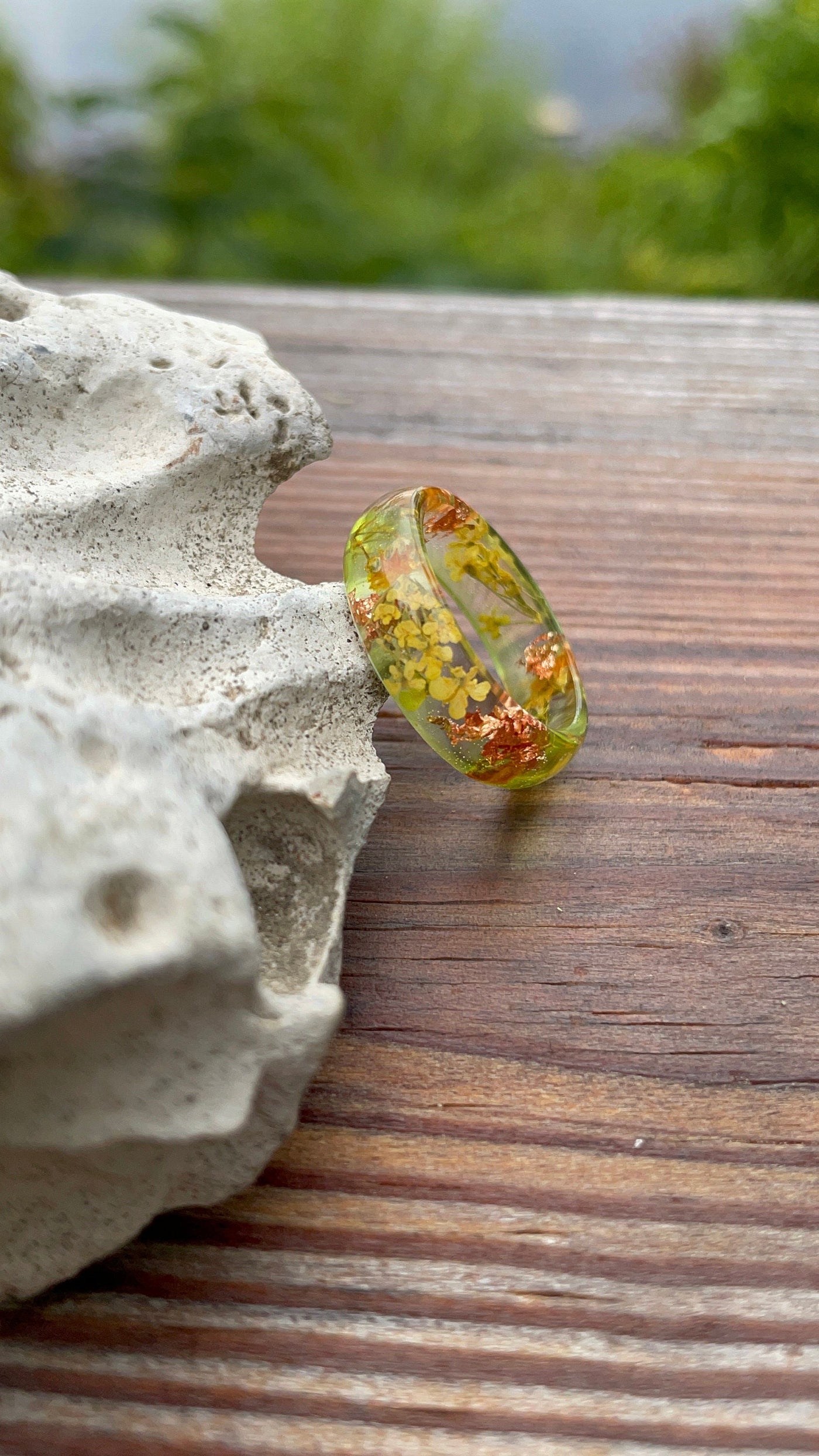 Epoxy Autumn Resin Ring