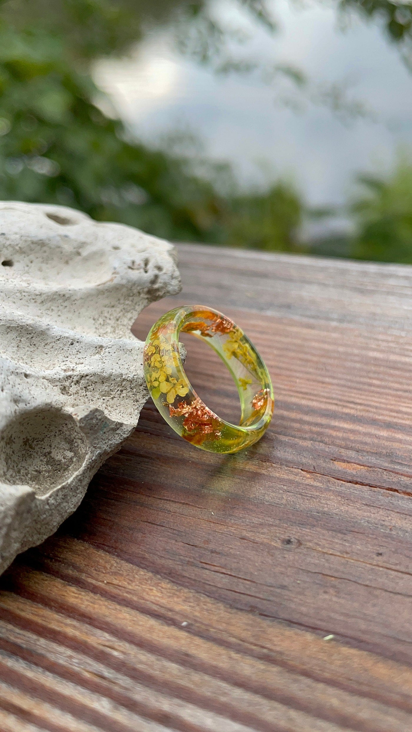 Epoxy Autumn Resin Ring