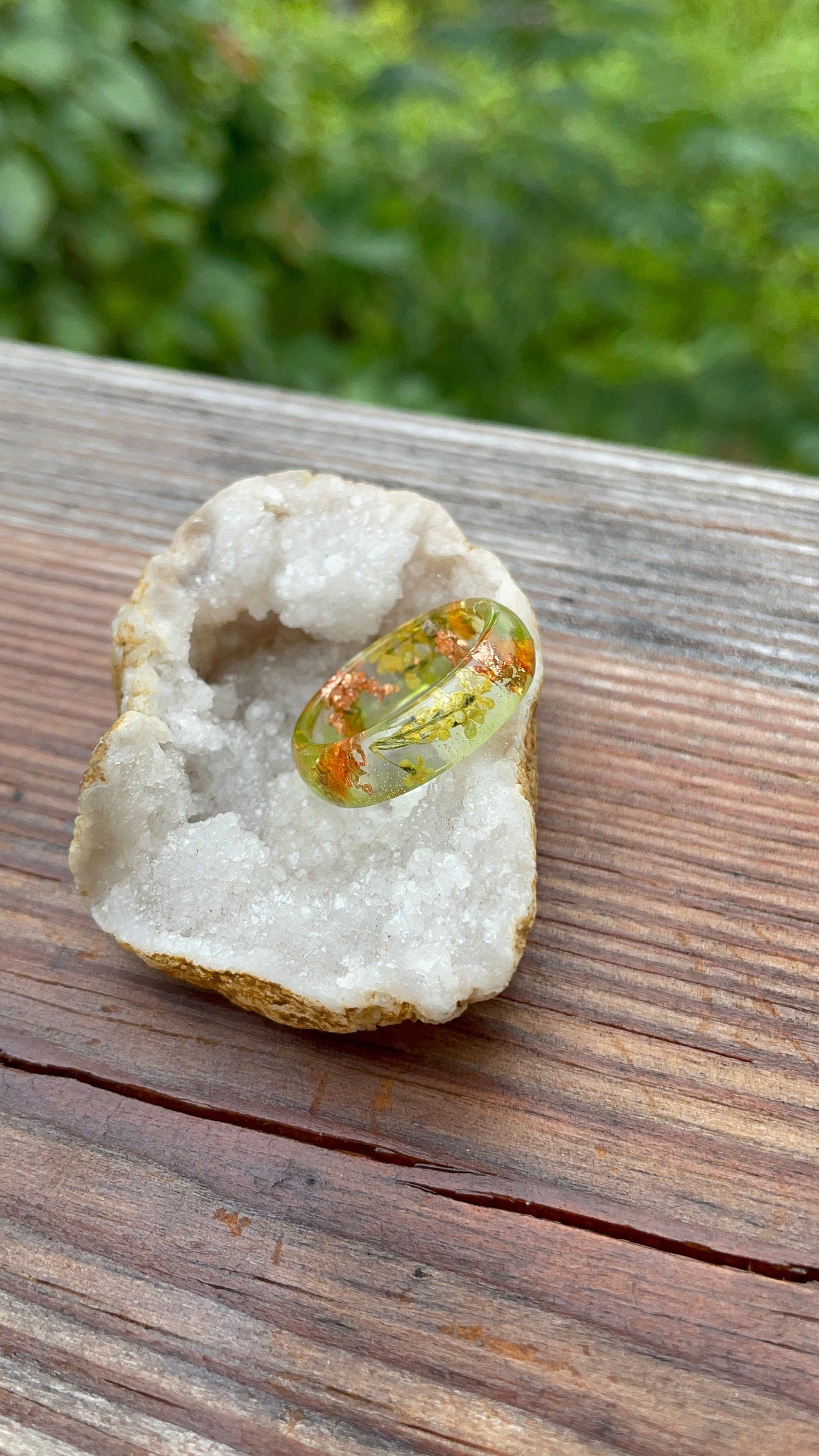 Epoxy Autumn Resin Ring