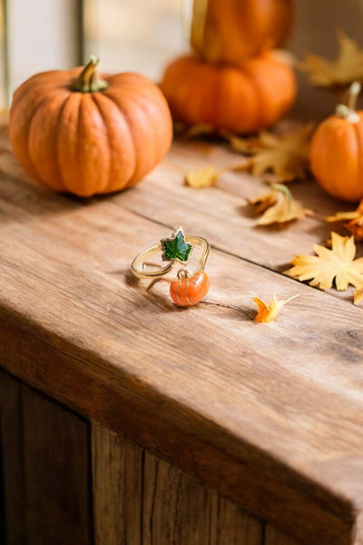 Adjustable Fall Pumpkin Ring
