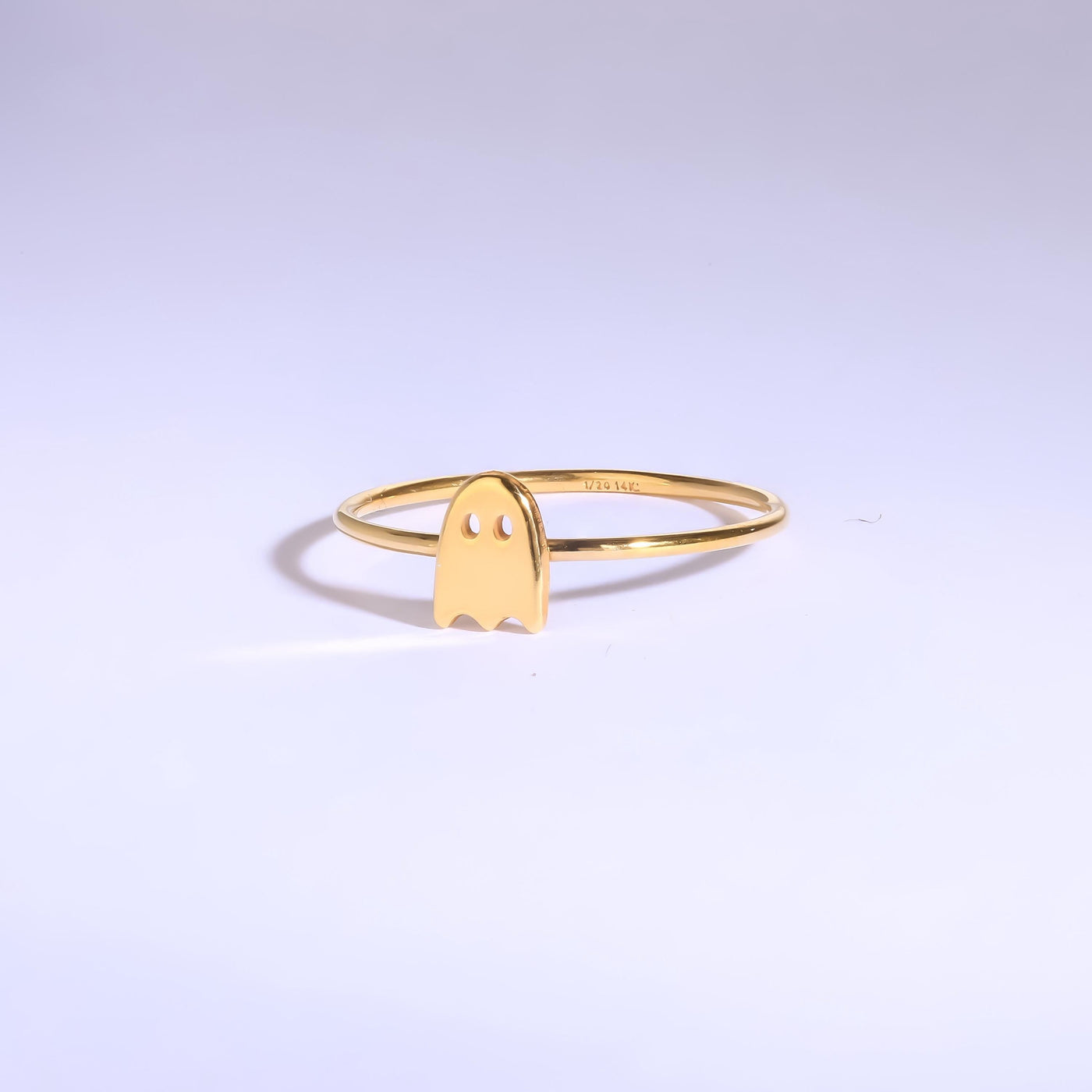 24k Gold Filled Ghost Ring: Fall Halloween Jewelry