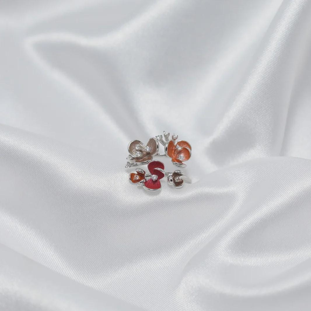 Handmade Sterling Silver Leaf Ring: Autumn Jewelry