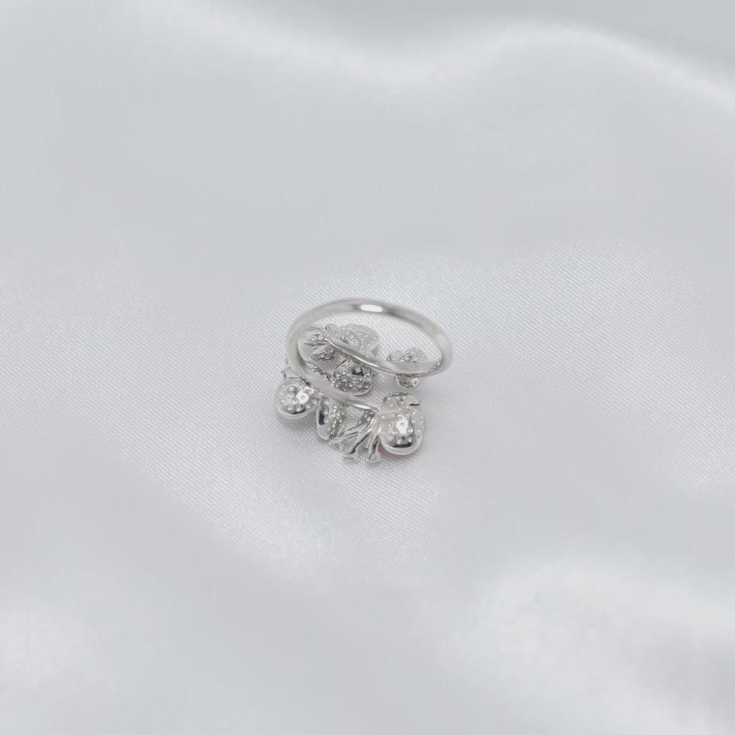 Handmade Sterling Silver Leaf Ring: Autumn Jewelry