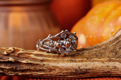 Silver Pumpkin Ring