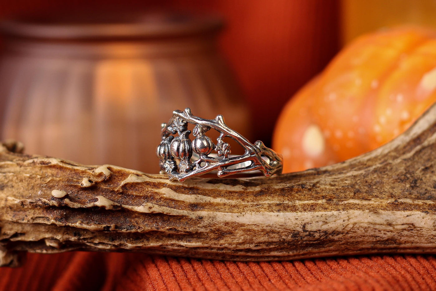 Silver Pumpkin Ring