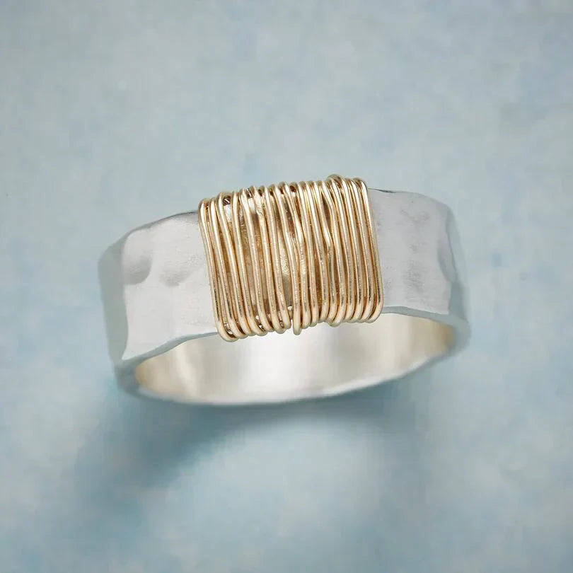 Vintage Gold Silver Ring
