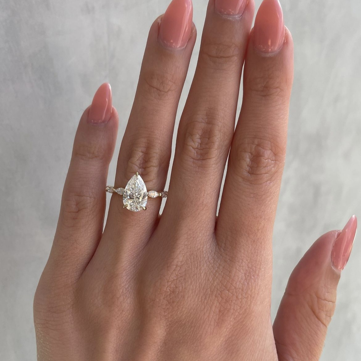 Dutch Marquise Cut Moissanite Engagement Ring