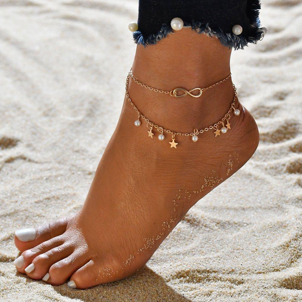 Pearl Star Infinity Anklet